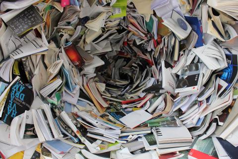 A tunnel of books